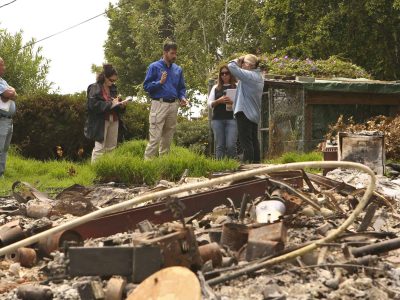 Victims of wildfire in California